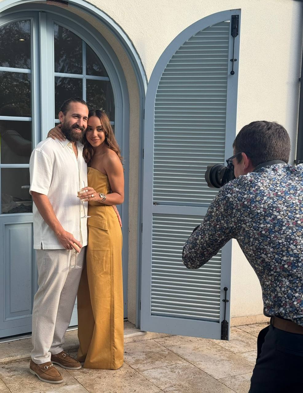 Cannes retreat portrait at the villa