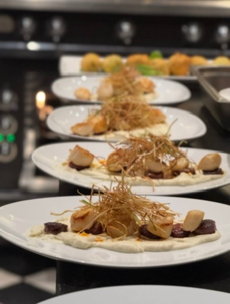 Cannes retreat plated dinner service