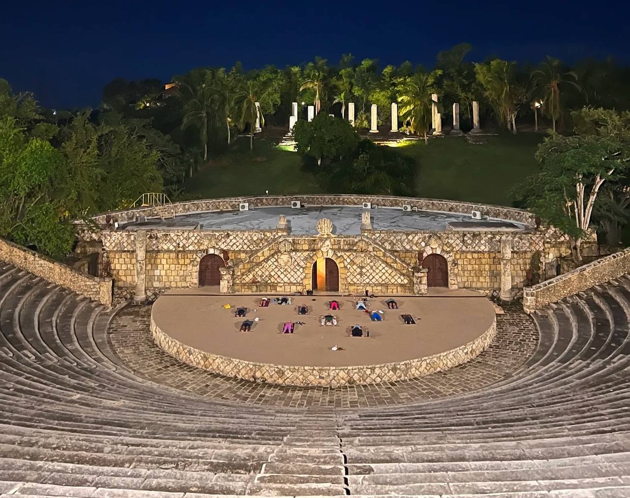 Dominican Republic amphitheater yoga retreat