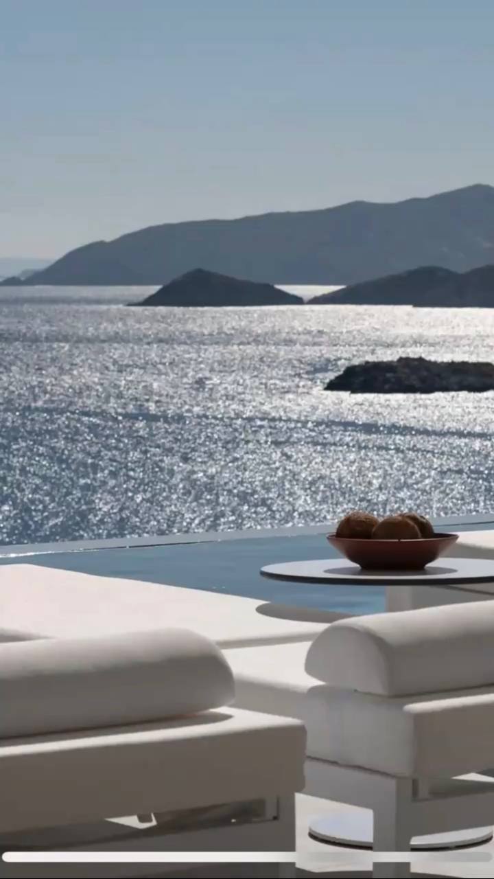 Crete, Greece oceanfront villa terrace
